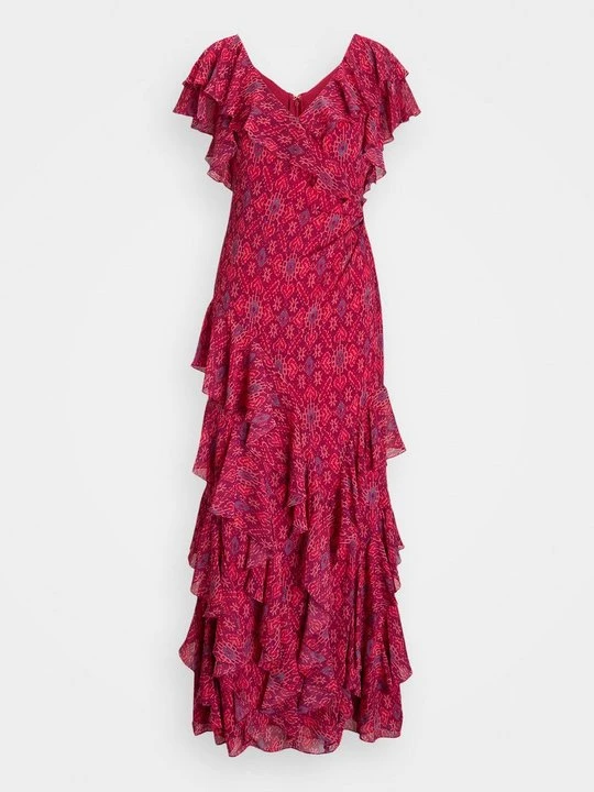 Zdjęcie produktu Długa sukienka Lauren Ralph Lauren różowy