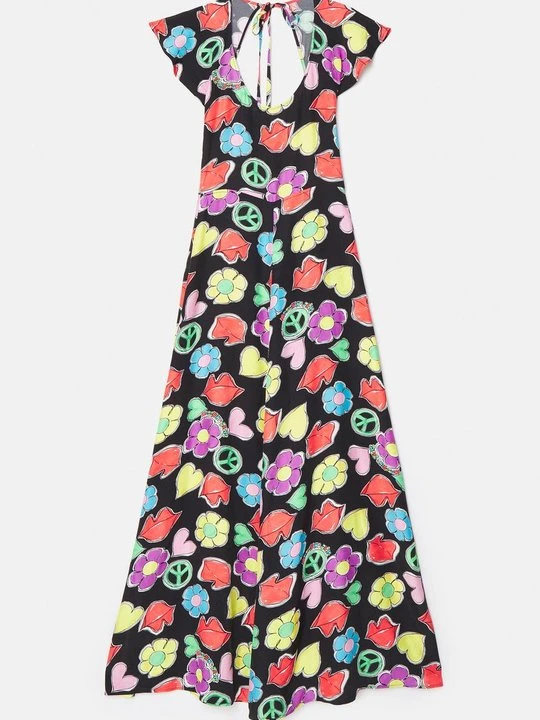 Zdjęcie produktu Długa sukienka MOSCHINO czarny