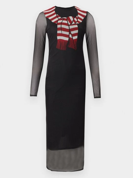 Zdjęcie produktu Długa sukienka MOSCHINO czarny