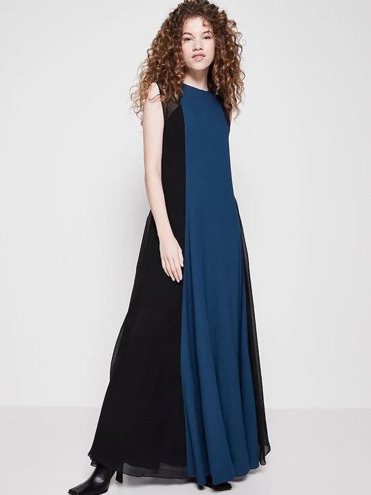 Zdjęcie produktu Długa sukienka Nina Ricci niebieski
