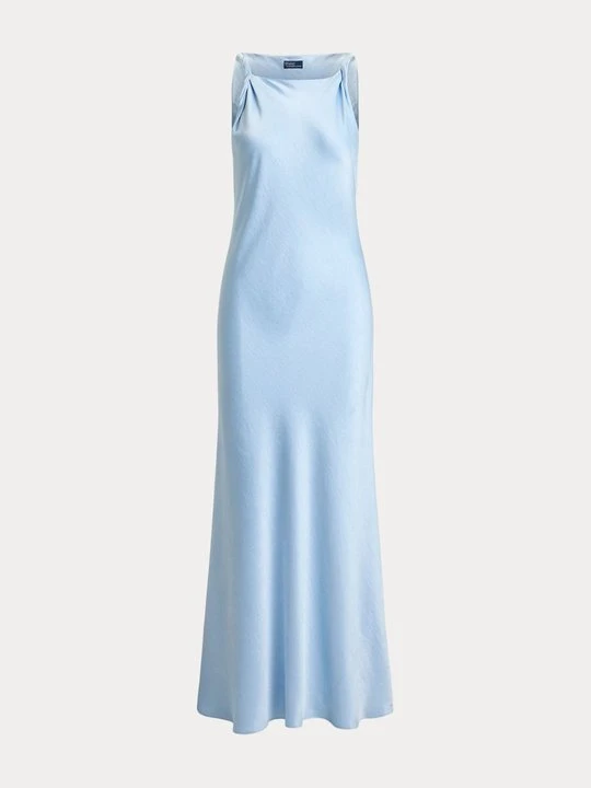 Zdjęcie produktu Długa sukienka Polo Ralph Lauren jasnoniebieski
