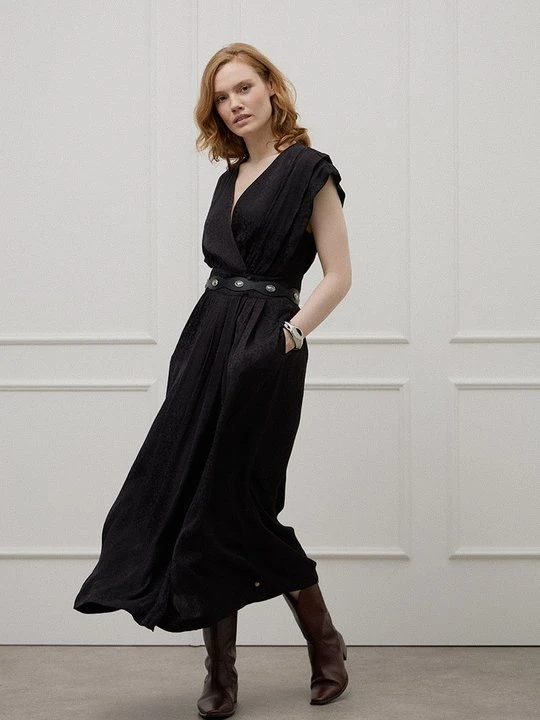 Zdjęcie produktu Długa sukienka Scotch & Soda czarny