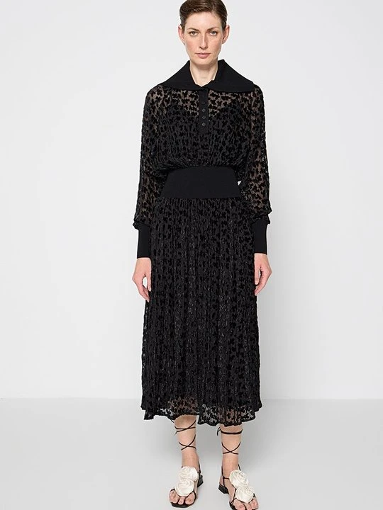 Zdjęcie produktu Długa sukienka Tory Burch czarny