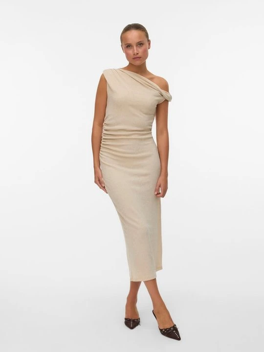 Zdjęcie produktu Długa sukienka Vero Moda beżowy