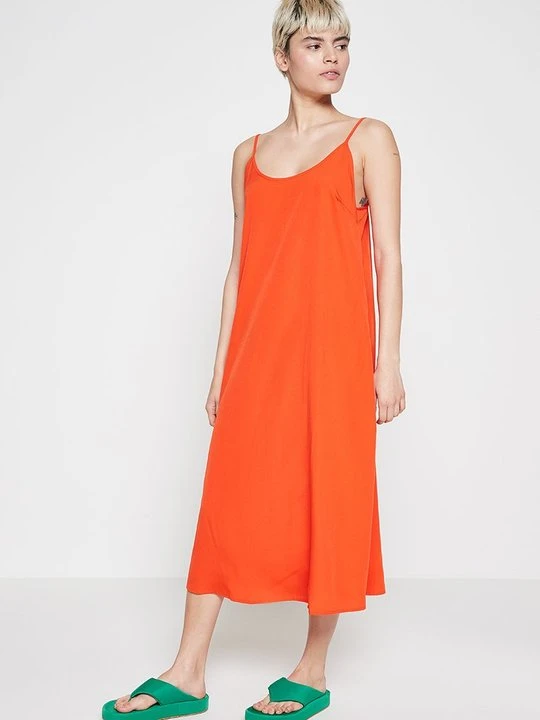 Zdjęcie produktu Długa sukienka Vero Moda pomarańczowy