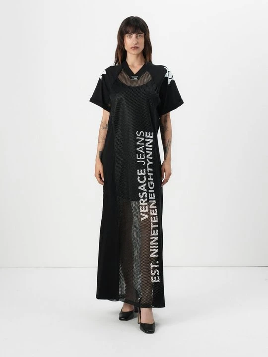 Zdjęcie produktu Długa sukienka Versace Jeans Couture czarny