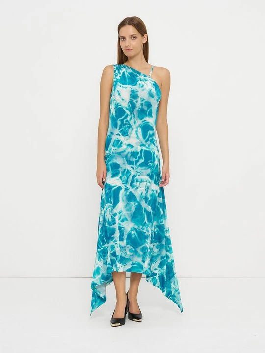 Zdjęcie produktu Długa sukienka Versace Jeans Couture niebieski