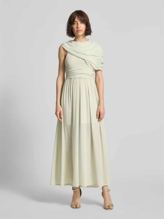 Zdjęcie produktu Długa sukienka z drapowaniami model 'MEJSE' CPH MUSE Limonkowy