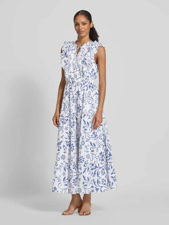 Zdjęcie produktu Długa sukienka z efektem stopniowania model ‘NARELLA’ Lauren Ralph Lauren Jasnoniebieski melanż