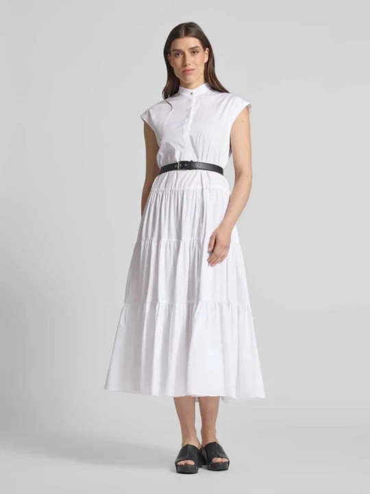 Zdjęcie produktu Długa sukienka ze stójką model ‘BAIRO’ Max Mara Biały