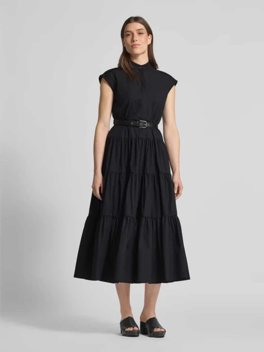 Zdjęcie produktu Długa sukienka ze stójką model ‘BAIRO’ Max Mara Czarny
