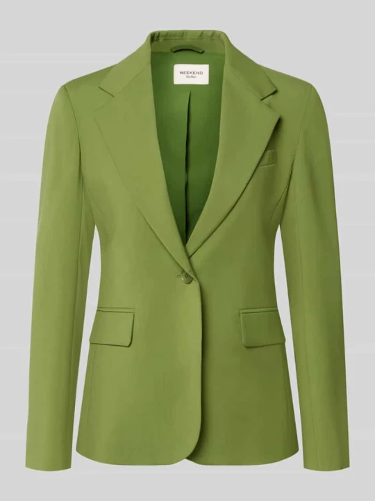 Zdjęcie produktu Długi blezer o kroju regular fit z czystej żywej wełny model 'WKDLAMINE' Weekend Max Mara Jabłkowozielony