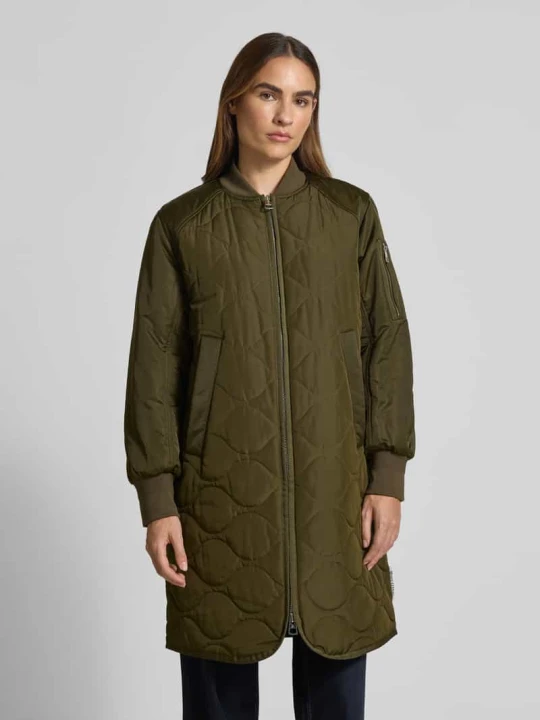 Zdjęcie produktu Długi bluzon o kroju regular fit ze stójką Marc O'Polo Khaki