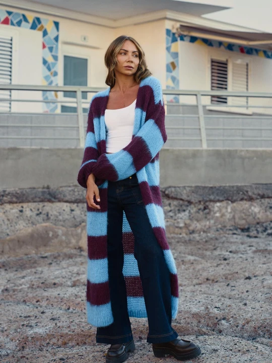 Zdjęcie produktu Długi kardigan Midnight Merlot ONE SIZE