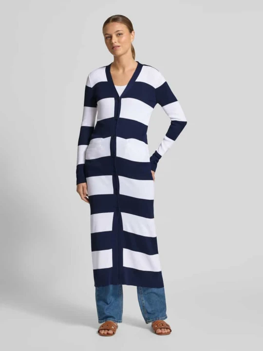 Zdjęcie produktu Długi kardigan z listwą guzikową Lauren Ralph Lauren Granatowy