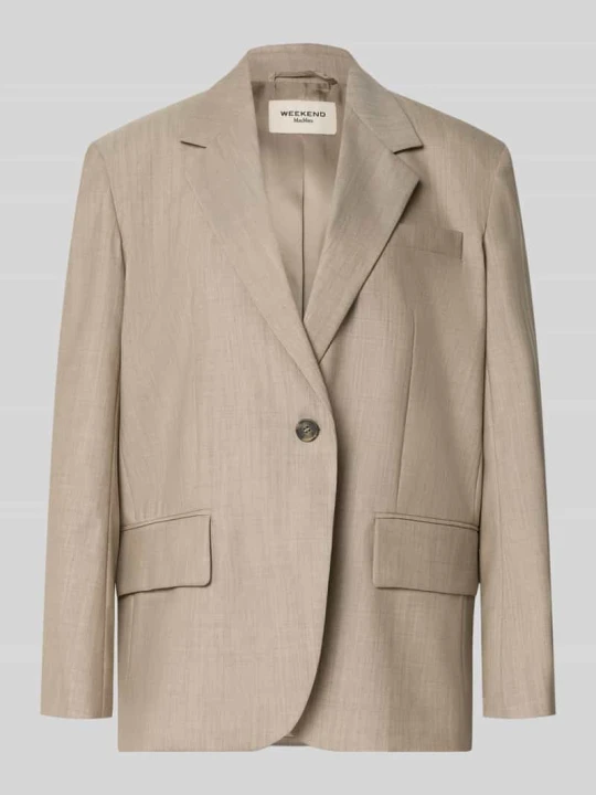 Zdjęcie produktu Długi longblazer o kroju regular fit z czystej żywej wełny model 'ATTILA' Weekend Max Mara