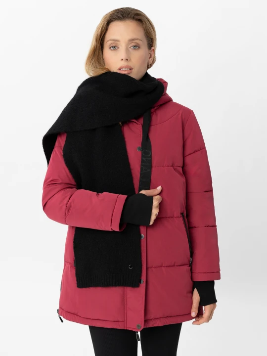 Zdjęcie produktu Długi szal z wełną H-VELVET Volcano Czarny
