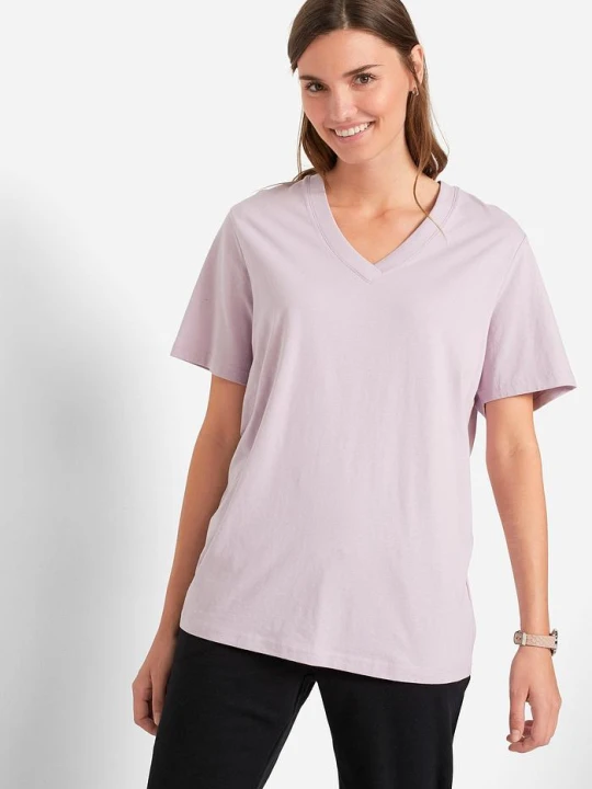 Zdjęcie produktu Długi T-shirt (5 szt.) BonPrix różowy