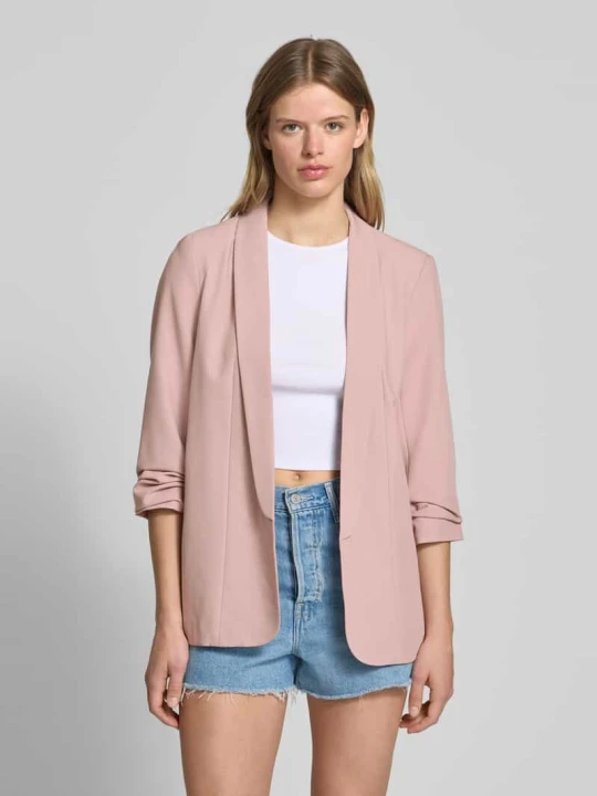 Zdjęcie produktu Długi żakiet o kroju regular fit z dodatkiem wiskozy model ‘BOSELLA’ Pieces