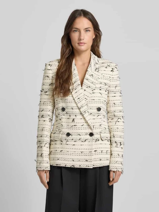 Zdjęcie produktu Długi żakiet o kroju slim fit z mieszanki bawełny Model 'JALETO9' Boss Złamany biały