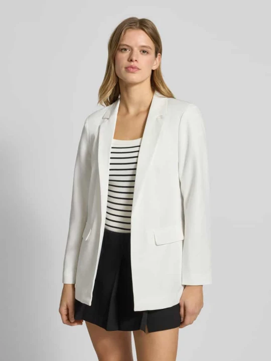 Zdjęcie produktu Długi żakiet o kroju loose fit z zaszewkami model „BOZZY” Pieces Złamany biały