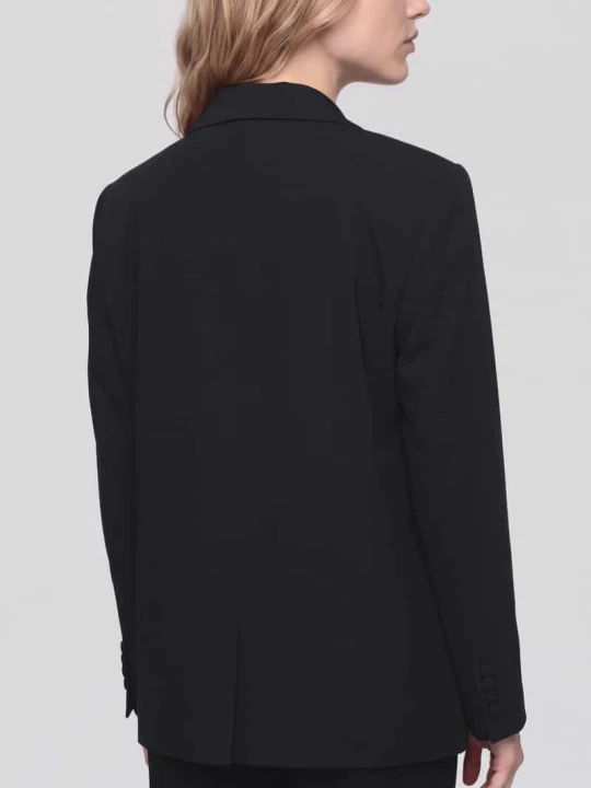 Zdjęcie produktu Długi żakiet w kroju oversized z kołnierzem z połami Jake*s Czarny