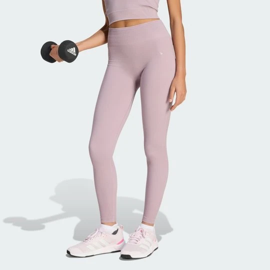 Zdjęcie produktu Długie dzianinowe legginsy do ćwiczeń Essentials Adidas Preloved Fig