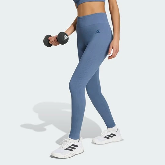 Zdjęcie produktu Długie dzianinowe legginsy do ćwiczeń Essentials Adidas Preloved Ink
