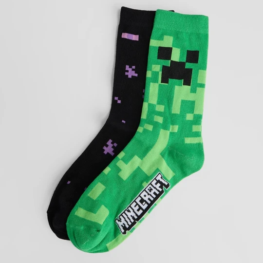 Zdjęcie produktu Długie skarpetki Minecraft 2-pak House