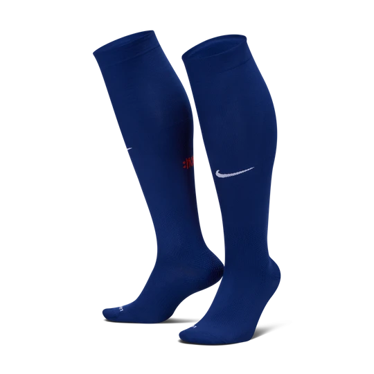 Zdjęcie produktu Długie skarpety piłkarskie Nike Dri-FIT ADV Norwegia VaporFast (wersja domowa) - Niebieski