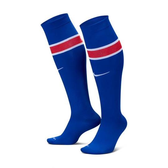 Zdjęcie produktu Długie skarpety piłkarskie Nike Dri-FIT ADV Paris Saint-Germain VaporFast (wersja domowa) - Niebieski