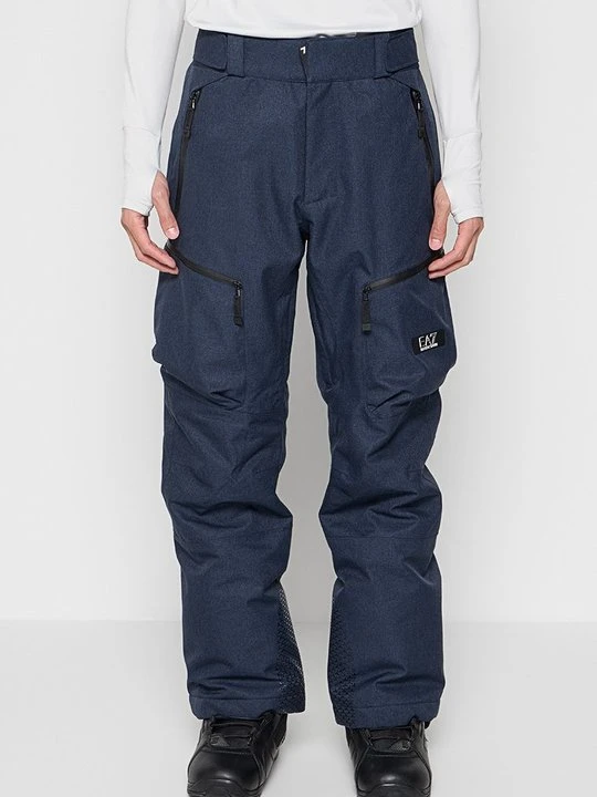 Zdjęcie produktu Długie spodnie trekkingowe EA7 Emporio Armani granatowy