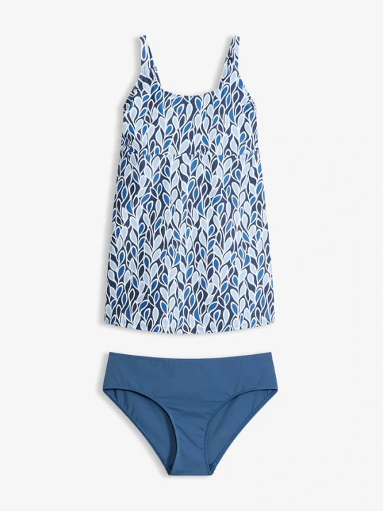 Zdjęcie produktu Długie tankini z regulowanymi ramiączkami (komplet 2-cz.) BonPrix niebieski