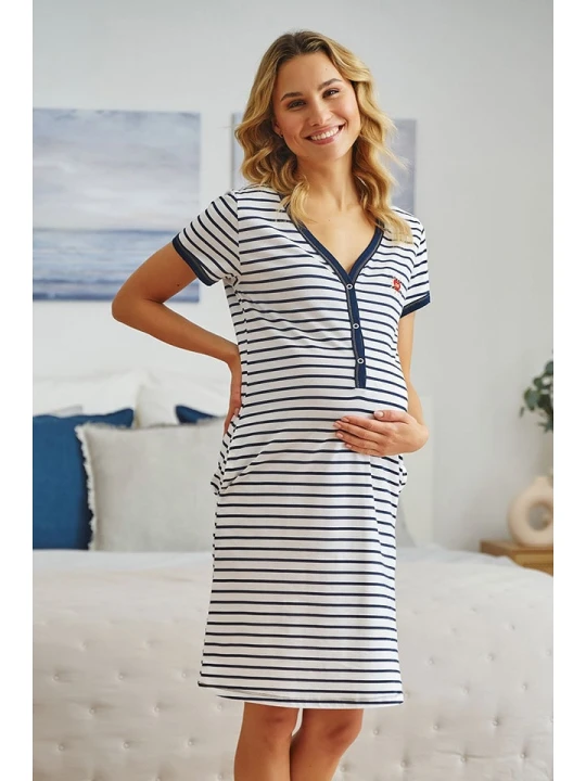 Zdjęcie produktu Doctor Nap Ciążowa koszula nocna w kolorze białym rozmiar: XL