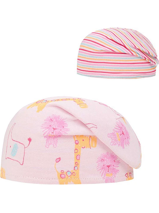 Zdjęcie produktu Döll Czapka beanie w kolorze jasnoróżowym ze wzorem rozmiar: 45 cm