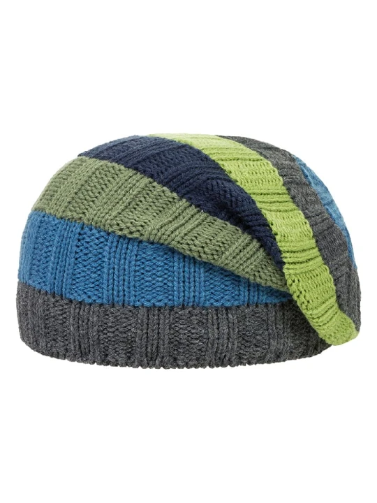 Zdjęcie produktu Döll Czapka beanie w kolorze niebiesko-szaro-zielonym rozmiar: 51 cm