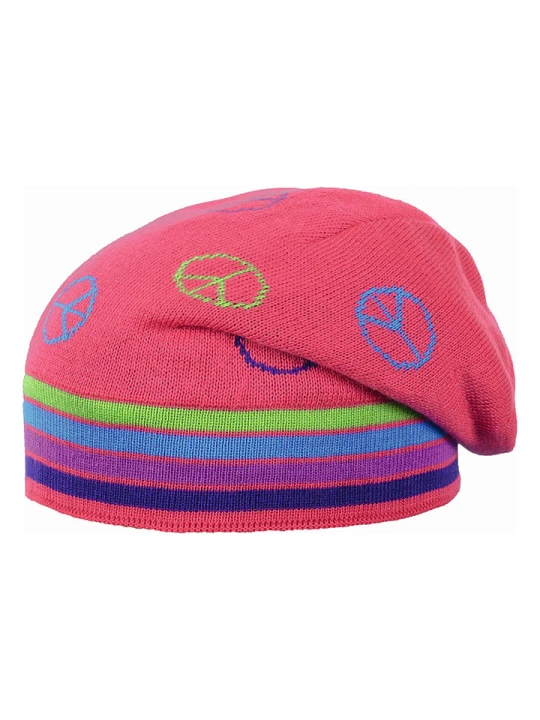 Zdjęcie produktu Döll Czapka beanie w kolorze różowym ze wzorem rozmiar: 55 cm
