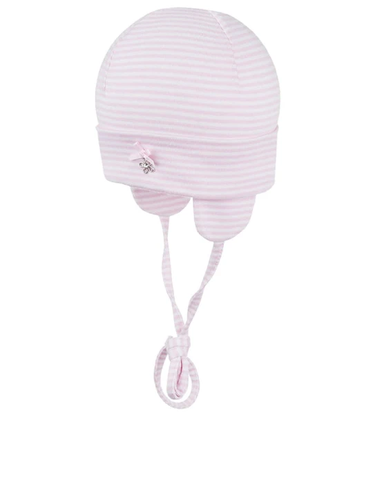 Zdjęcie produktu Döll Czapka w kolorze jasnoróżowo-białym rozmiar: 41 cm