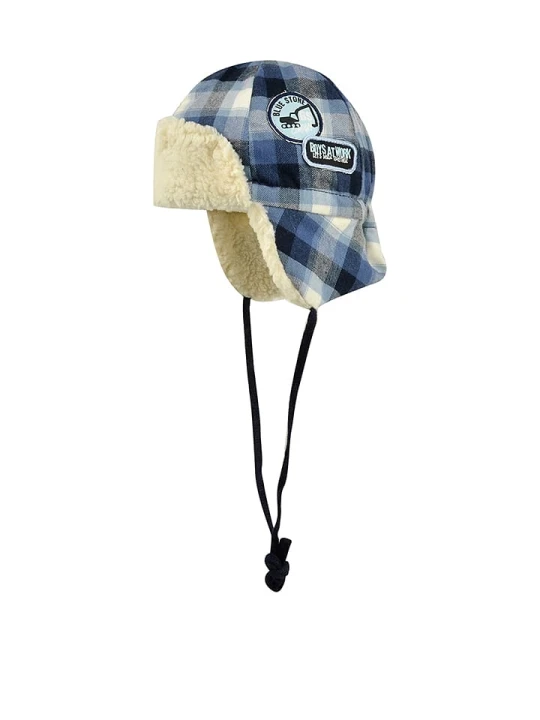 Zdjęcie produktu Döll Czapka w kolorze niebiesko-kremowym rozmiar: 43 cm