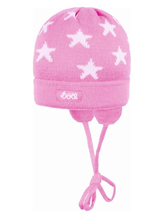 Zdjęcie produktu Döll Dzianinowa czapka w kolorze jasnoróżowym rozmiar: 41 cm