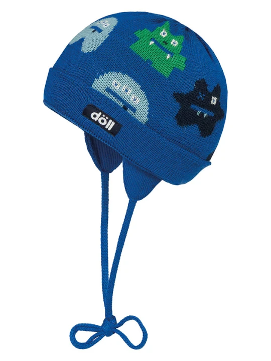 Zdjęcie produktu Döll Dzianinowa czapka w kolorze zielono-niebiesko-czarnym rozmiar: 45 cm