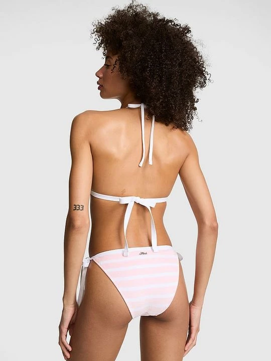 Zdjęcie produktu PINK Dół bikini cheeky z niskim stanem wiązany po bokach Victoria's Secret