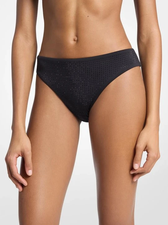Zdjęcie produktu Dół bikini zdobiony kryształkami Michael Kors CZARNY (Czarny)