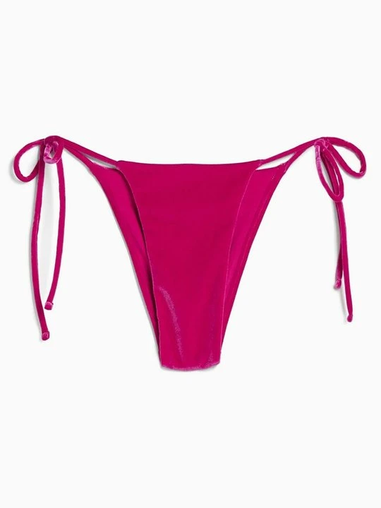 Zdjęcie produktu Dół od bikini Bershka ciemnoliliowy
