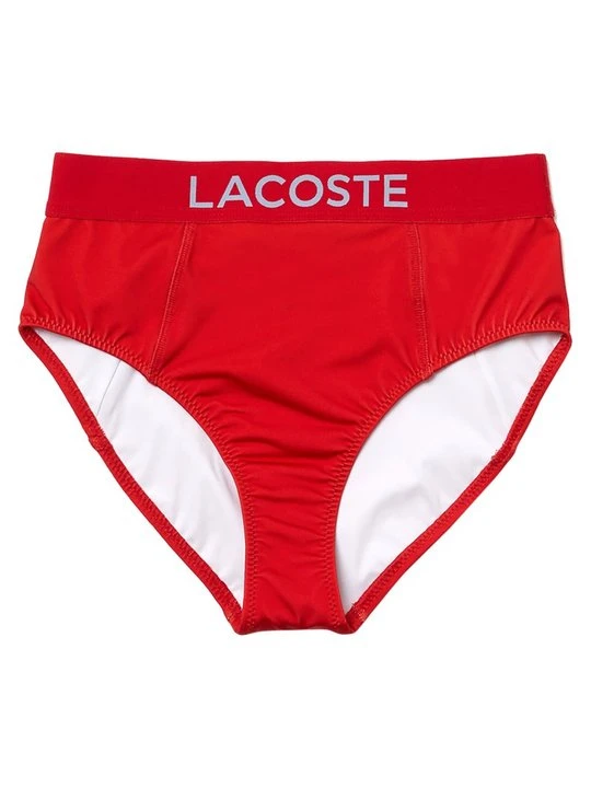 Zdjęcie produktu Dół od bikini Lacoste czerwony
