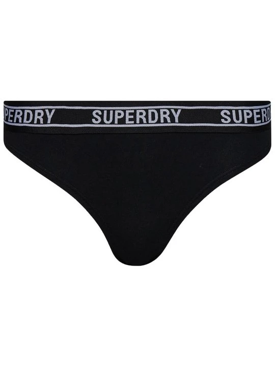 Zdjęcie produktu Dół od bikini Superdry czarny melanż