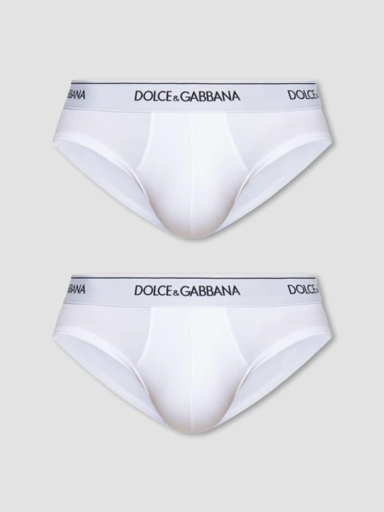Zdjęcie produktu DOLCE & GABBANA Biały 2PACK slipów, Rozmiar XXL