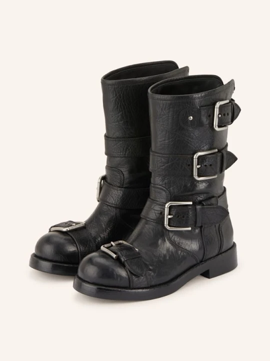 Zdjęcie produktu Dolce & Gabbana Botki Motocyklowe schwarz CZARNY