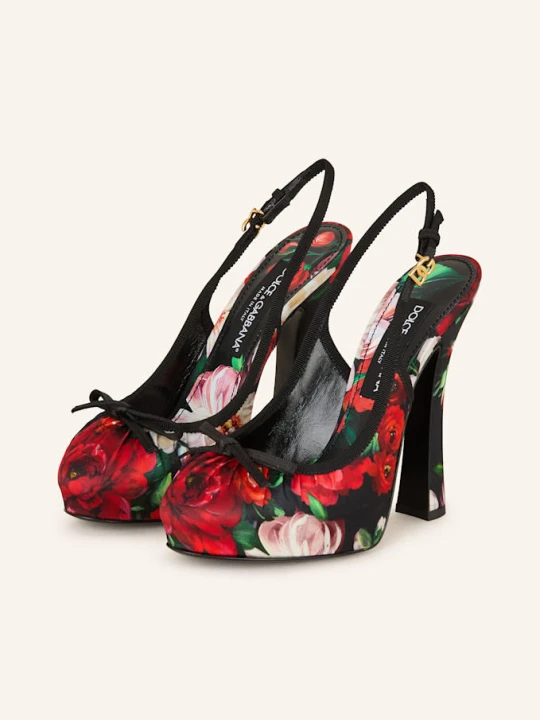 Zdjęcie produktu Dolce & Gabbana Czółenka Z Odkrytą Piętą schwarz czarny