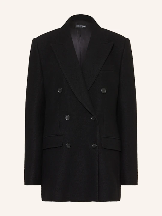 Zdjęcie produktu Dolce & Gabbana Długi Blezer schwarz CZARNY
